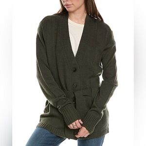 THE GREAT. The Wayward Wool-Blend Cardigan